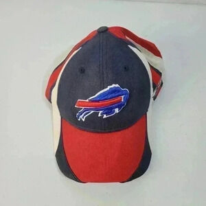 Reebok NFL Buffalo Bills Fitted One Sz Stretch Hat Y2K Vintage
